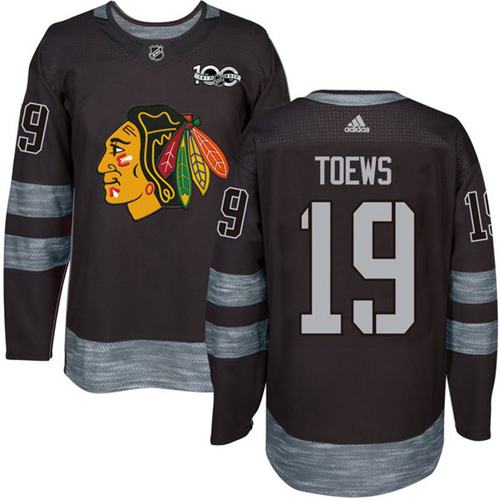 2017 Chicago Blackhawks #19 Toews black jerseys